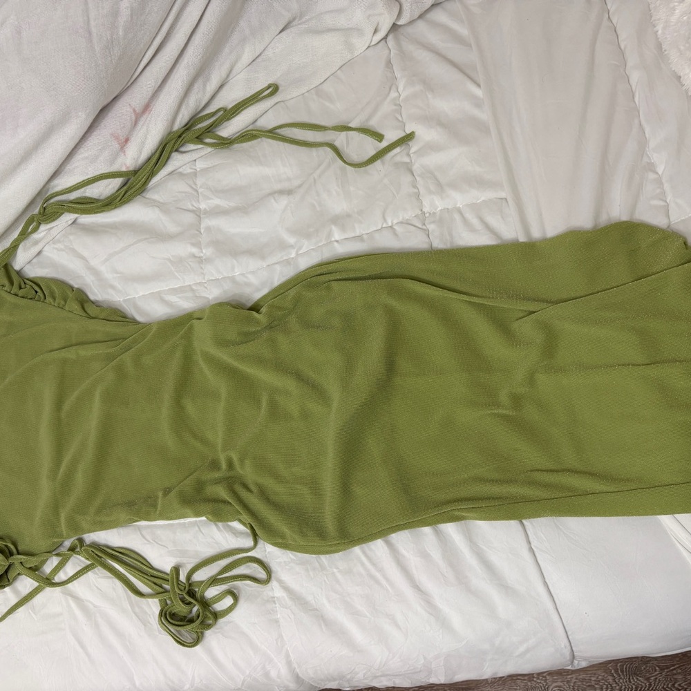 SHEIN Olive Green Maxi Dress